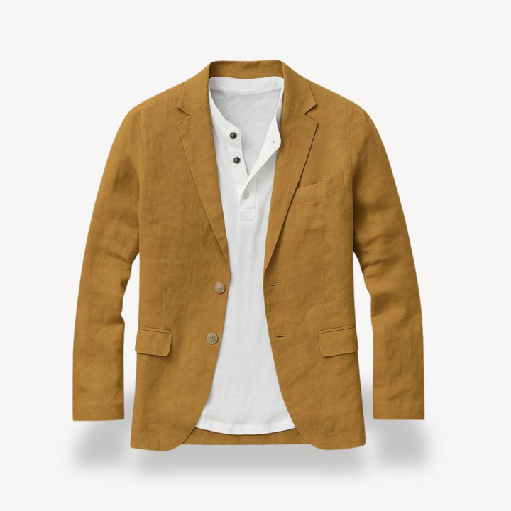 Mens Linen Blazer Relaxed Fit
