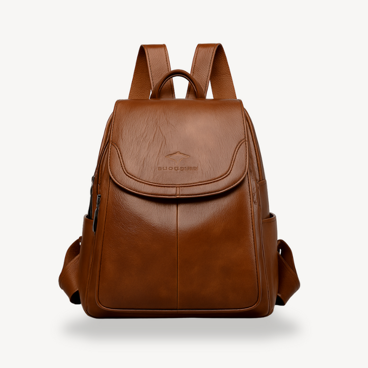 Womens Leather Backpack Durable Adjustable Straps