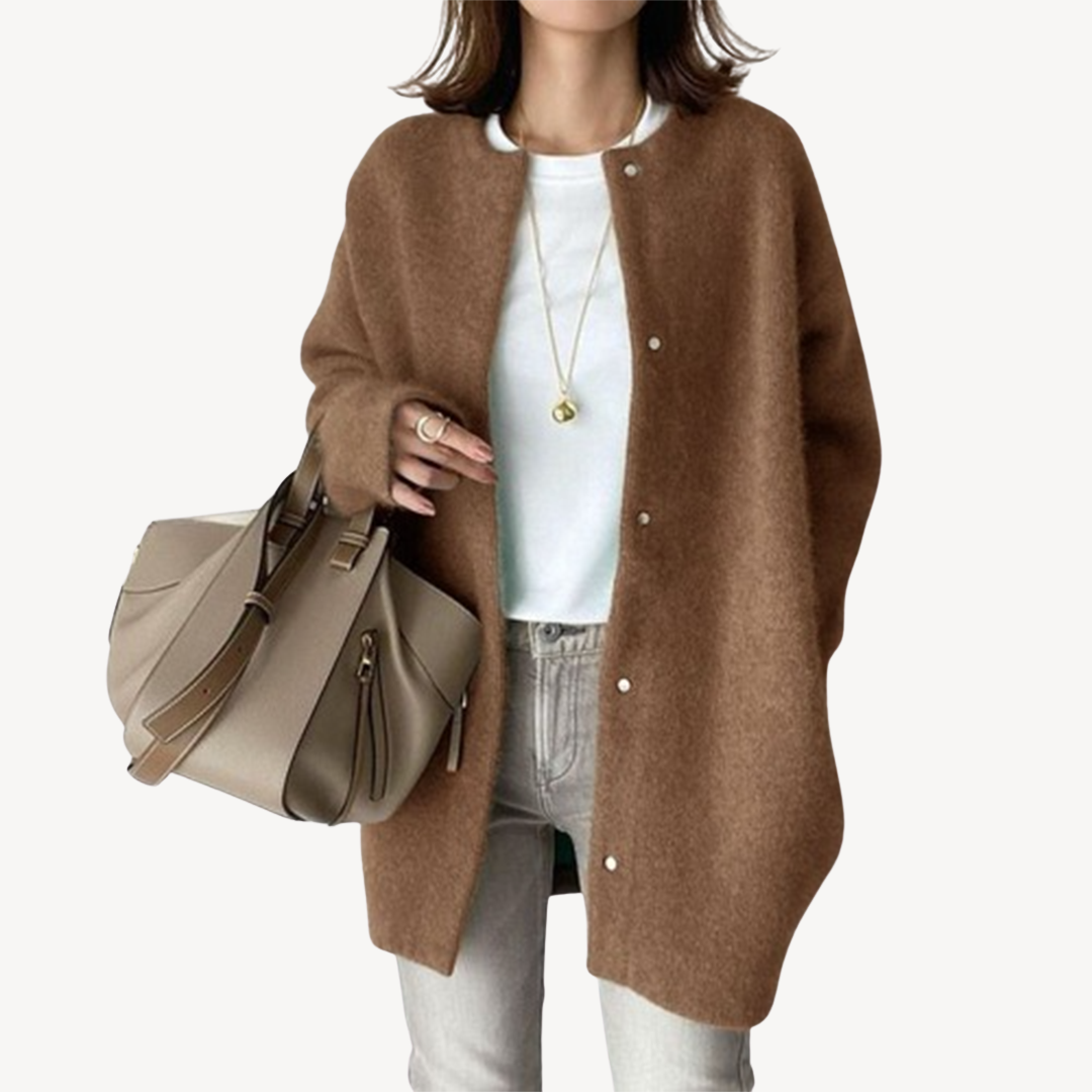 Womens Cardigan with Buttons Classic Fit