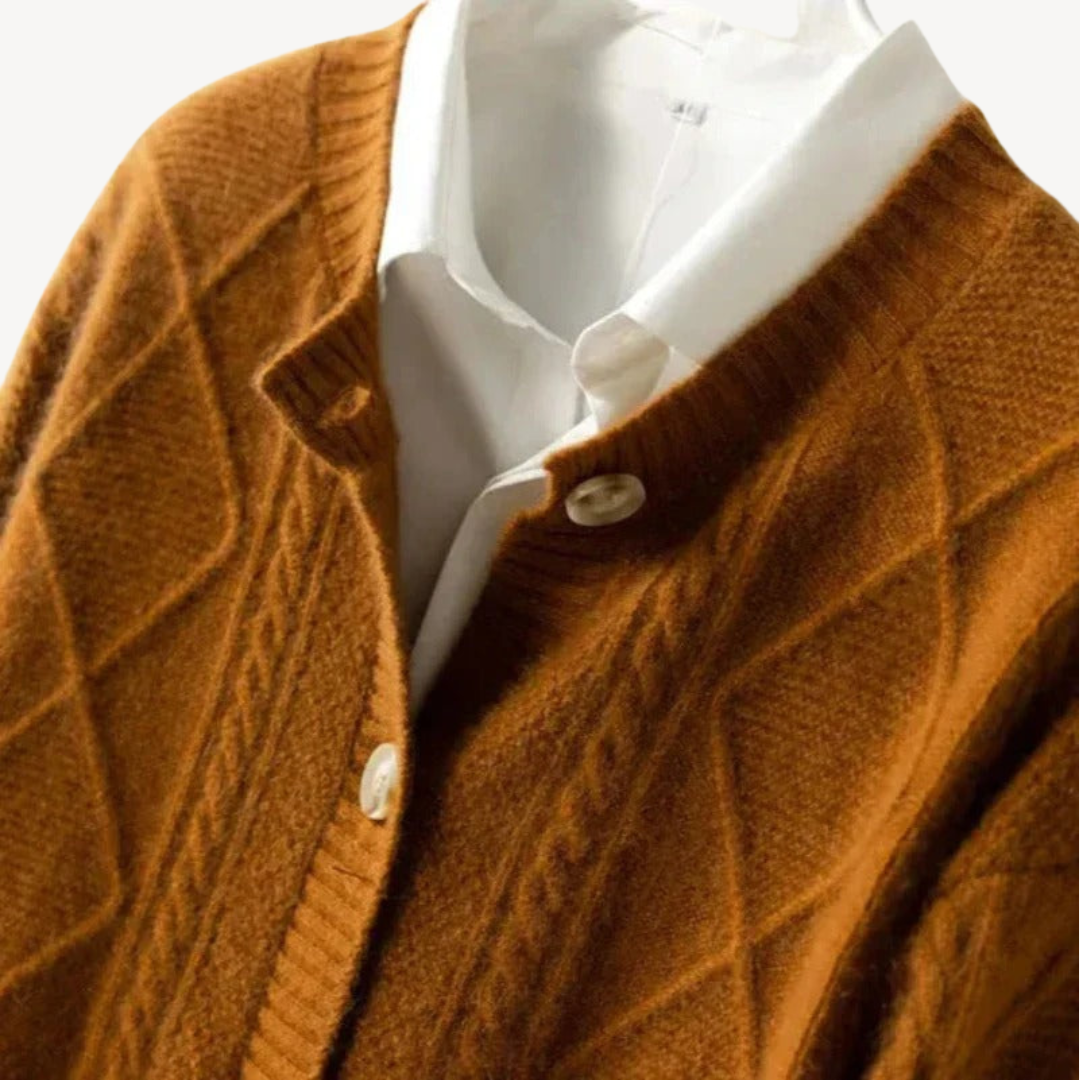 Womens Knit Cardigan Button-Front Regular Fit