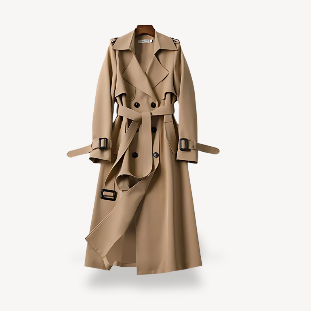 Womens Trench Coat Classic Fit Lightweight