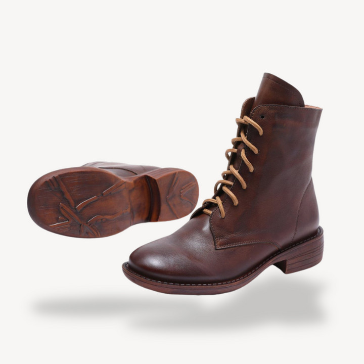 Womens Orthopedic Leather Boots Comfortable Supportive Fit - BritishMode