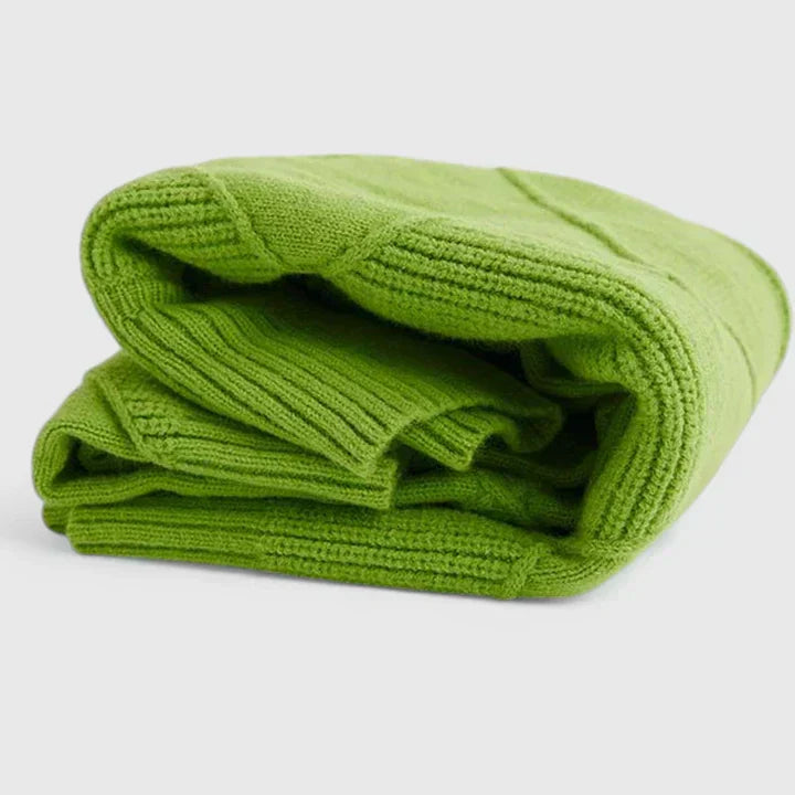 Womens Turtleneck Knit Sweater Long Sleeve