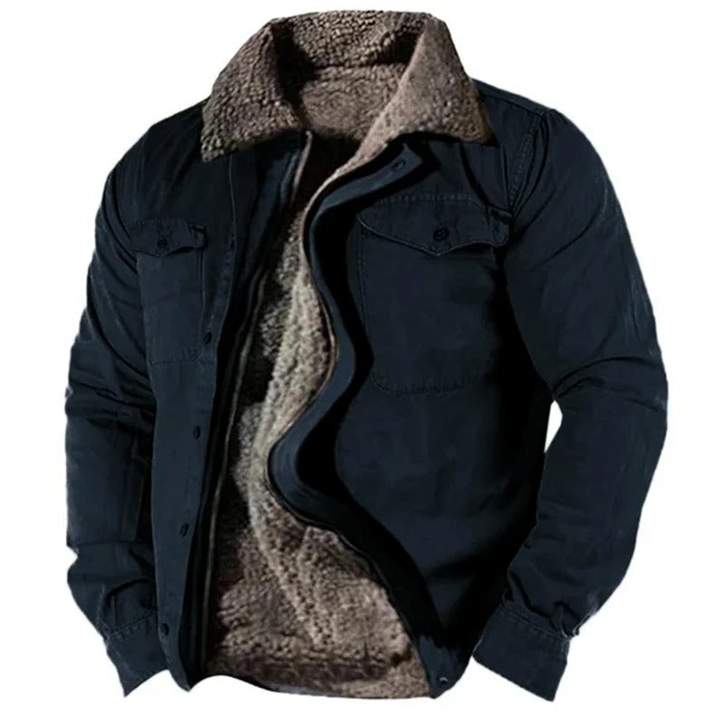 Unisex Winter Jacket Fleece-Lined Cozy Fit