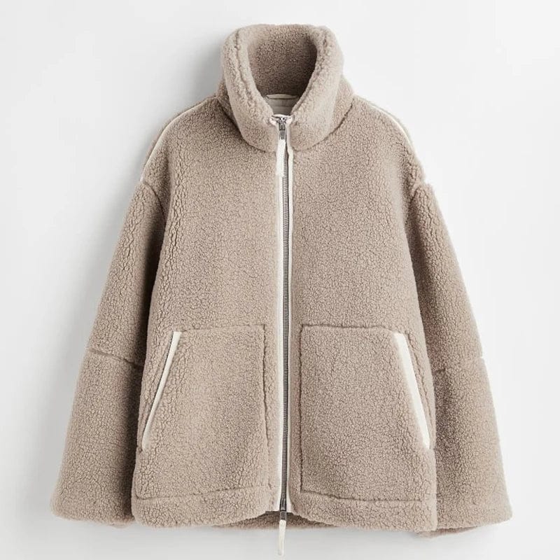 Womens Winter Coat Fuzzy Warm Insulated - BritishMode
