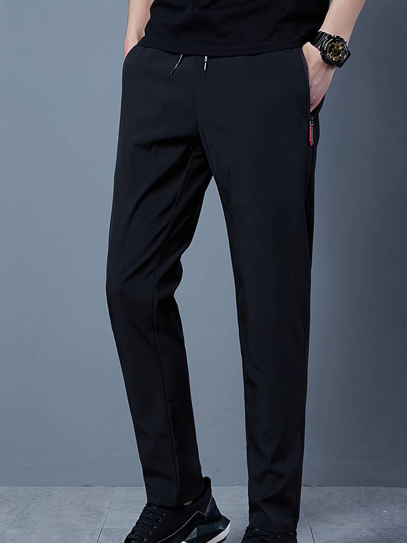 Mens Casual Trousers Lightweight Relaxed Fit - BritishMode