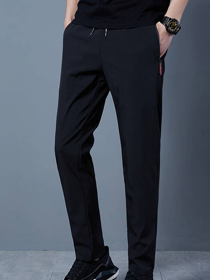 Mens Casual Trousers Lightweight Relaxed Fit - BritishMode