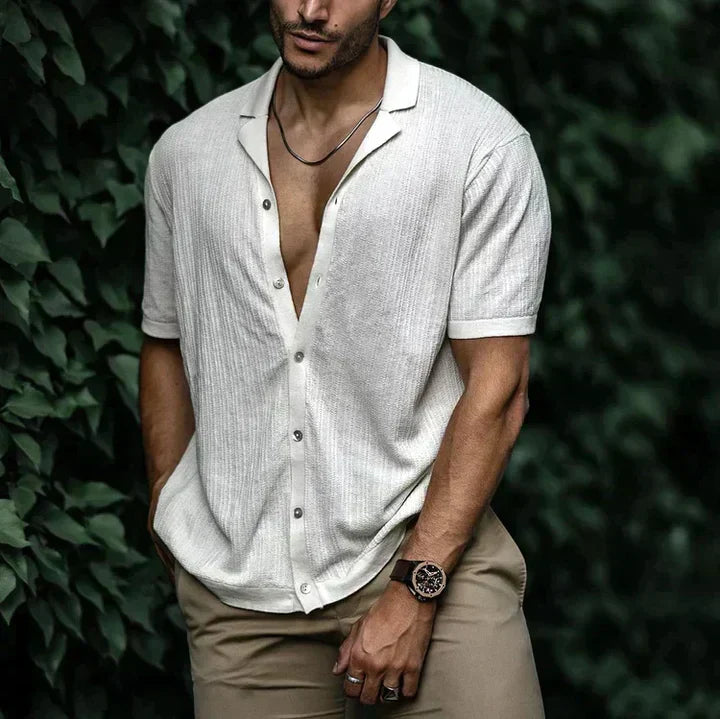 Mens Linen Shirt Comfortable Relaxed Fit