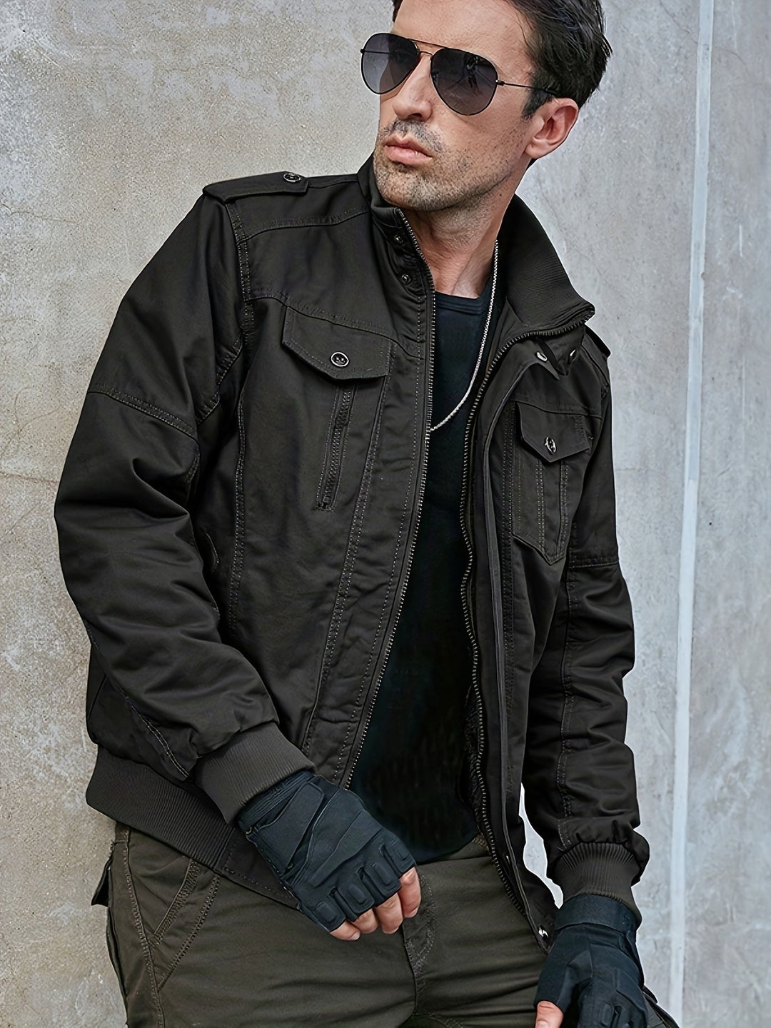 Mens Winter Parka Coat Waterproof Warm Fleece Lining