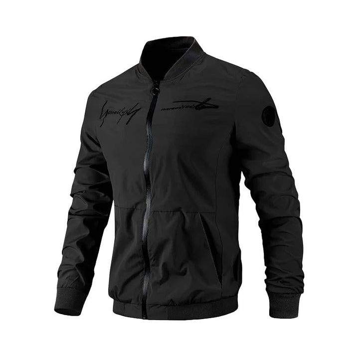 Mens Bomber Jacket Embroidered Transitional Weather