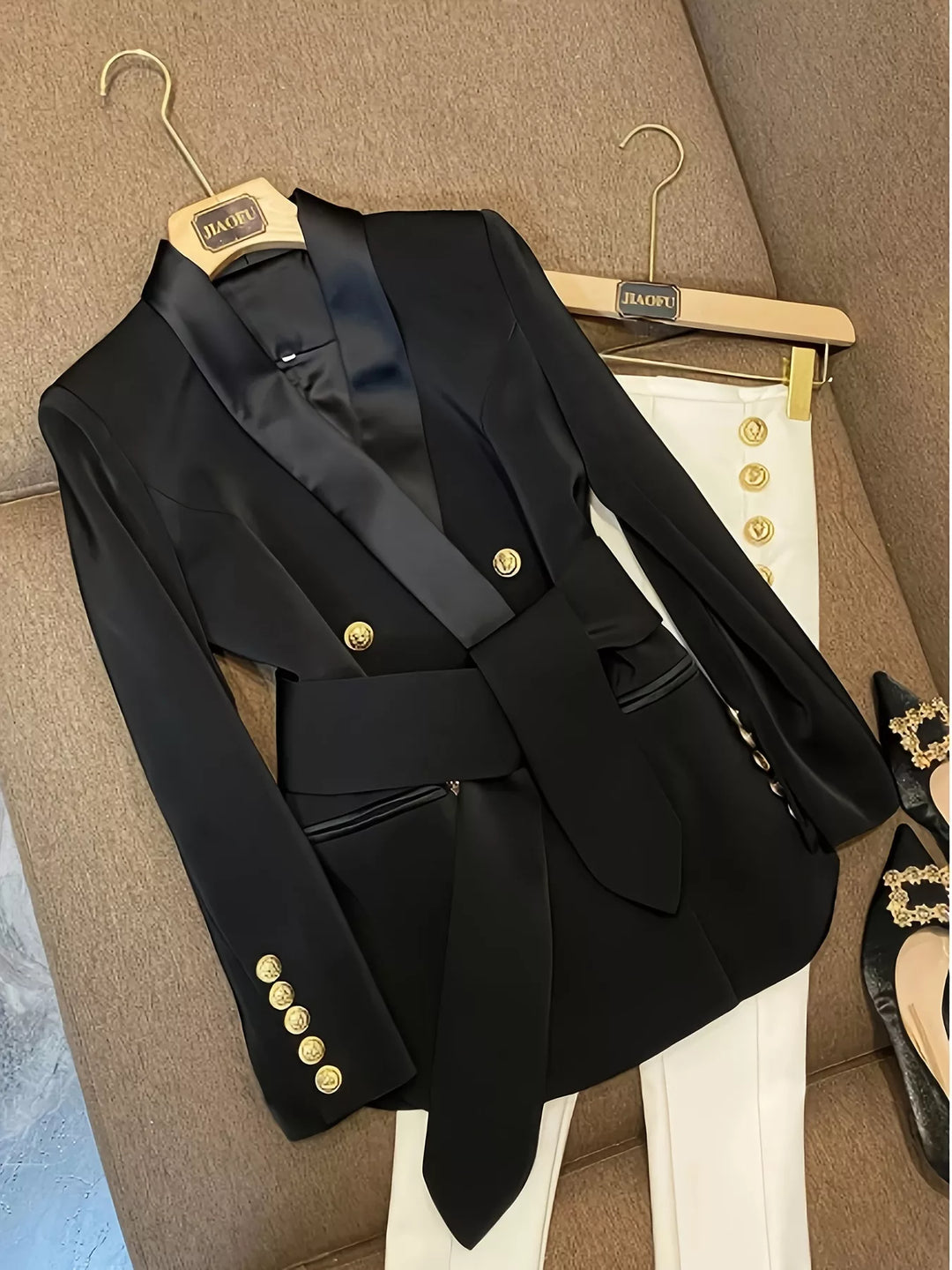 Mens Blazer Two-Button Tailored Fit Classic - BritishMode