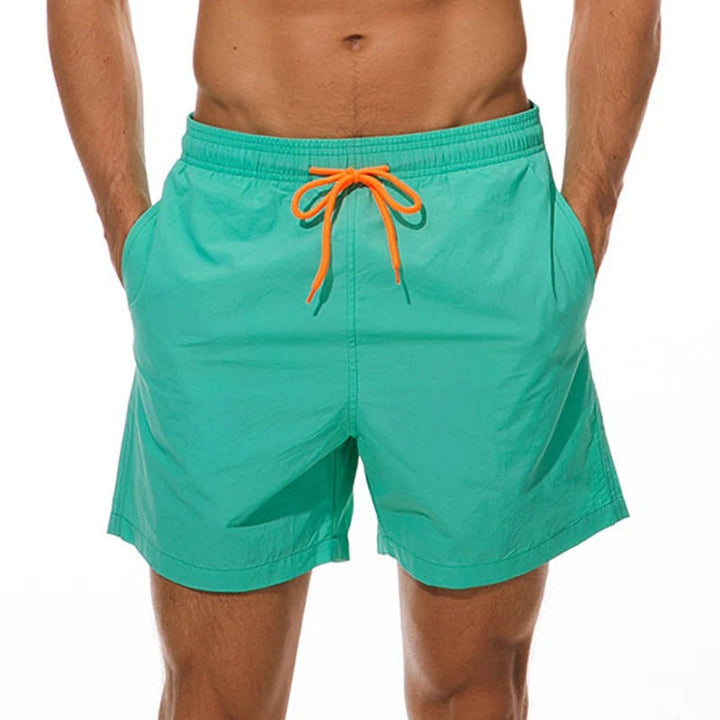 Mens Swim Shorts with Drawstring Elastic Waist