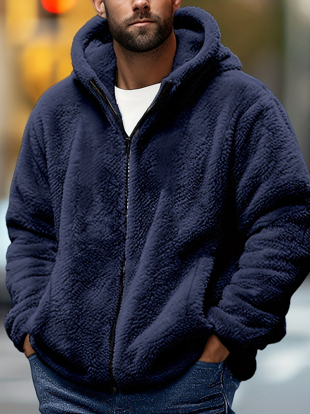 Mens Plus Size Zip-Up Hoodie Casual Comfort Fit