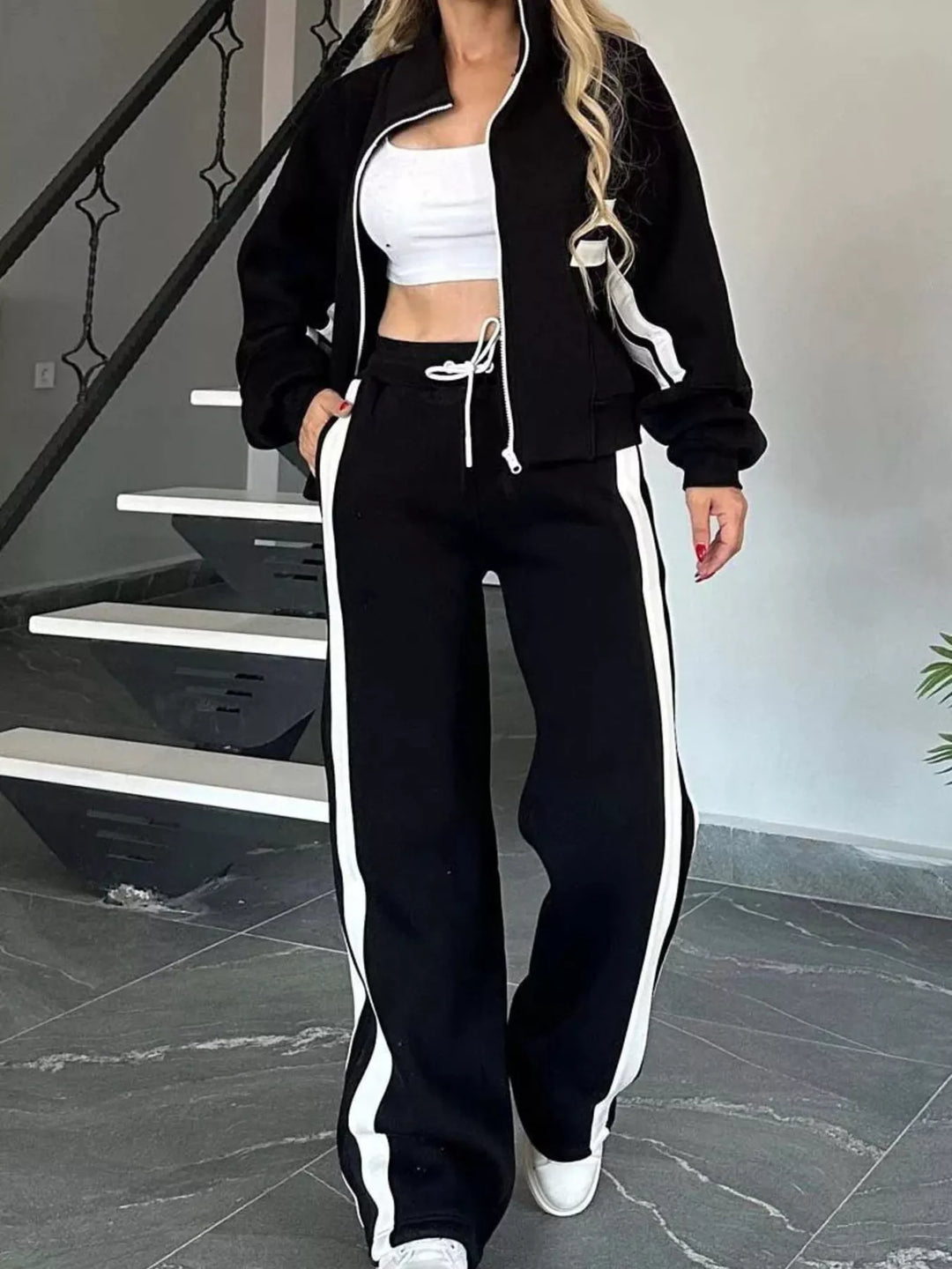 Womens Plus Size Track Suit Comfortable Fit - BritishMode
