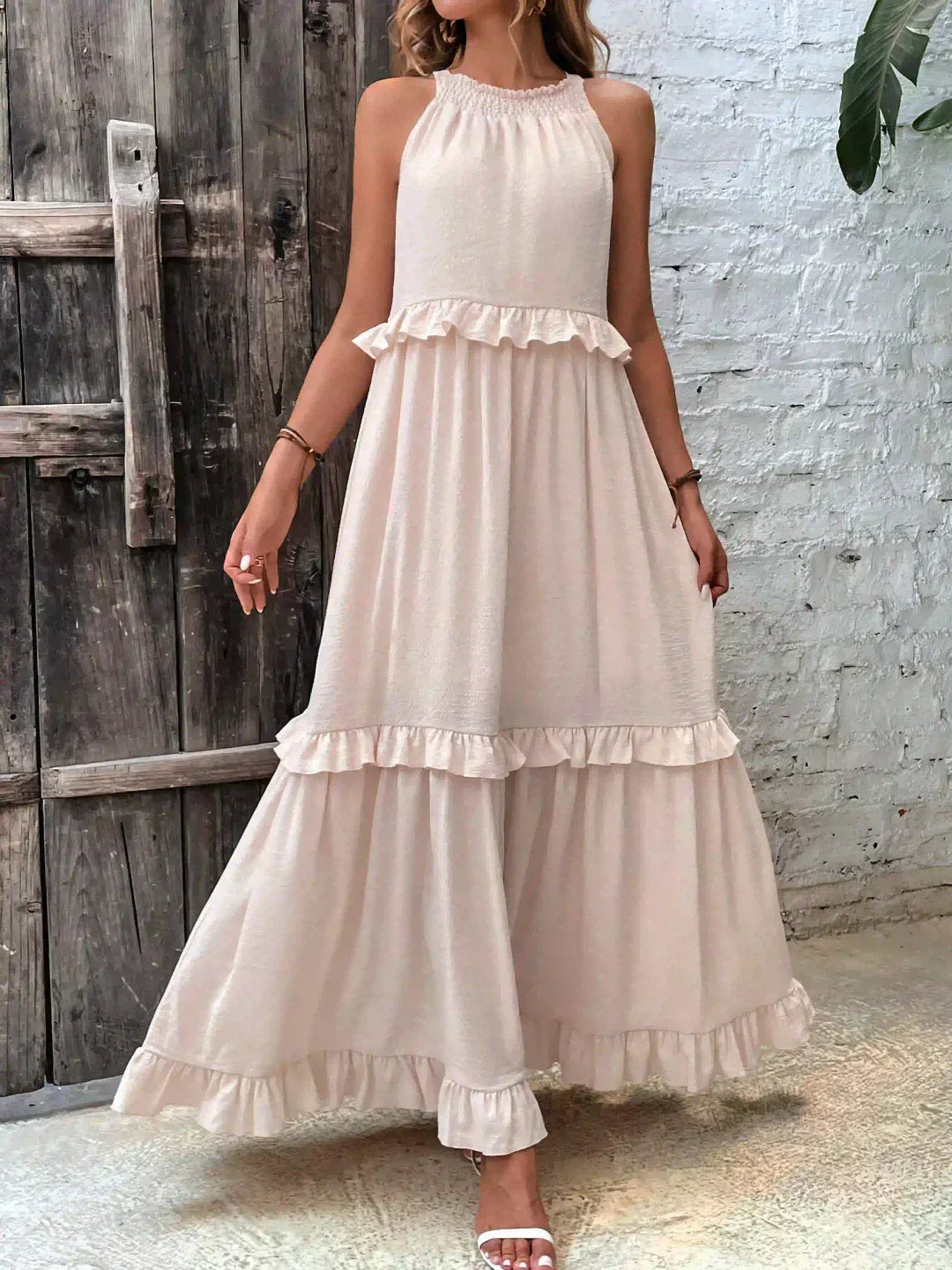 Womens Floral Dress Chic Fit