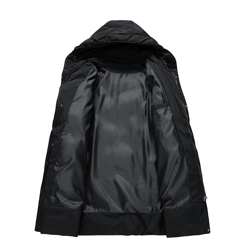 Mens Long Winter Coat Elegant Fit