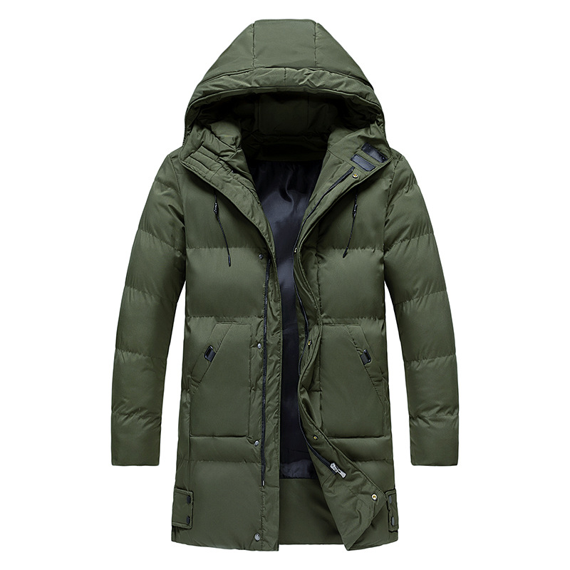 Mens Long Winter Coat Elegant Fit