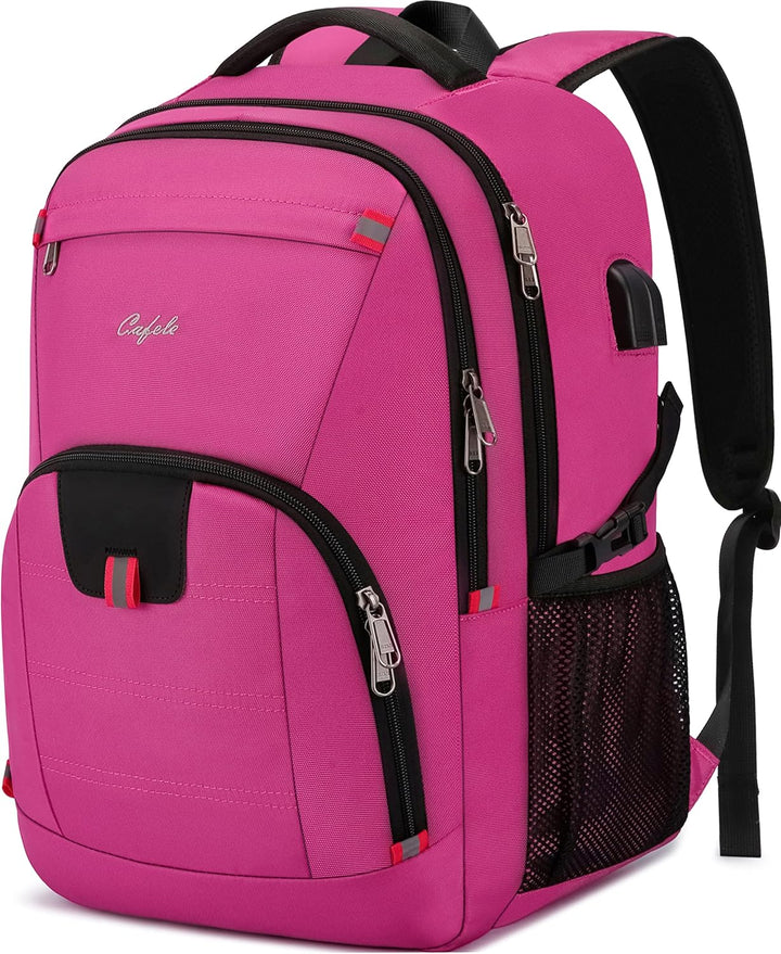 Water-Resistant Laptop Backpack with USB Port and Anti-Theft Design