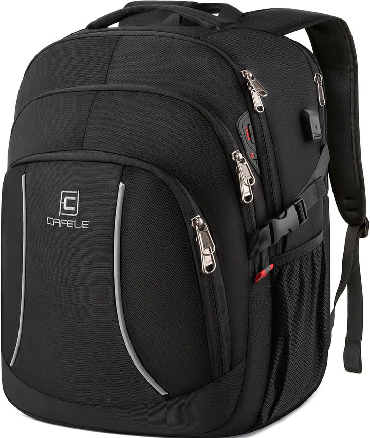 Water-Resistant Laptop Backpack with USB Port and Anti-Theft Design