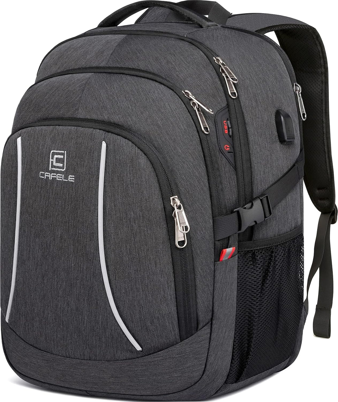 Water-Resistant Laptop Backpack with USB Port and Anti-Theft Design
