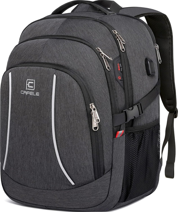 Water-Resistant Laptop Backpack with USB Port and Anti-Theft Design