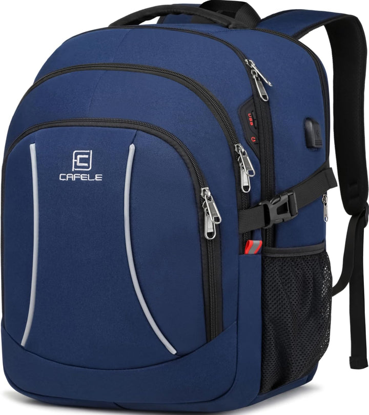 Water-Resistant Laptop Backpack with USB Port and Anti-Theft Design