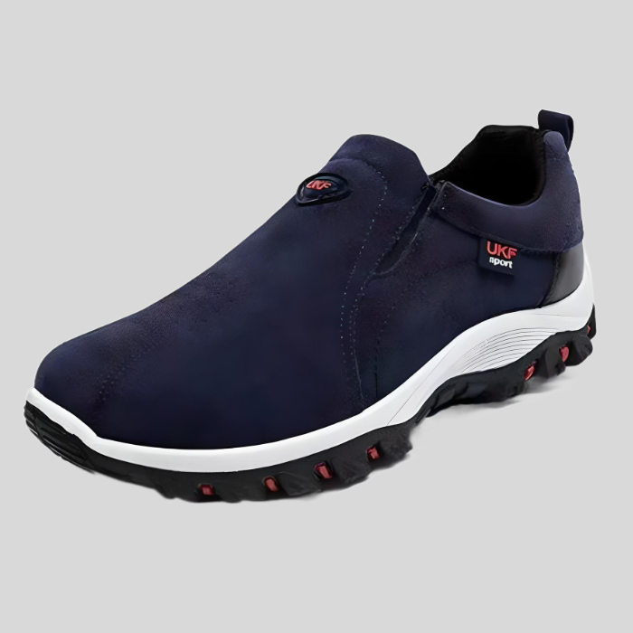 Mens Slip-On Shoes Low-Cut with Logo Tag Detail