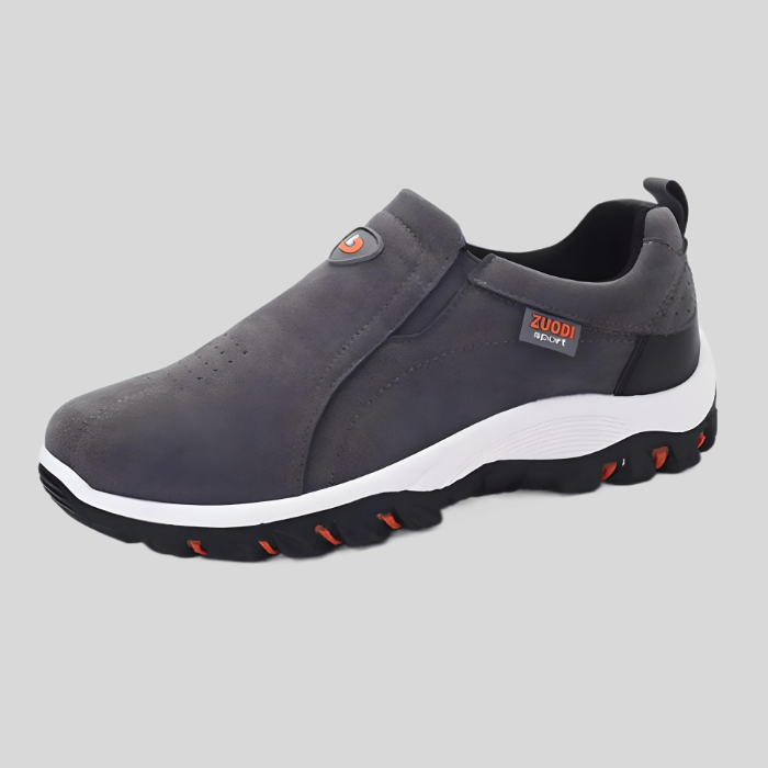 Mens Slip-On Shoes Low-Cut with Logo Tag Detail