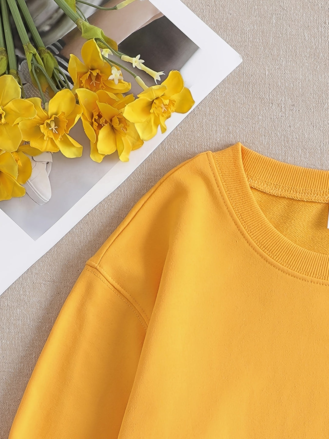 Unisex Casual Sweatshirt Cotton Relaxed Fit