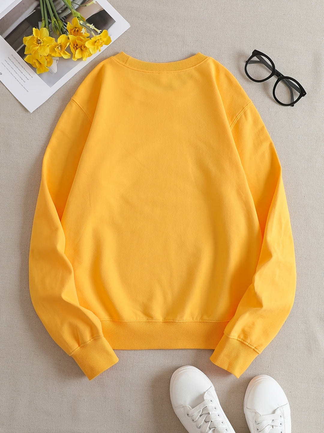 Unisex Casual Sweatshirt Cotton Relaxed Fit