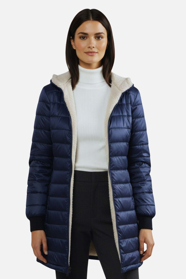 Unisex Down Parka Coat with Thick Insulation and Fleece Lining