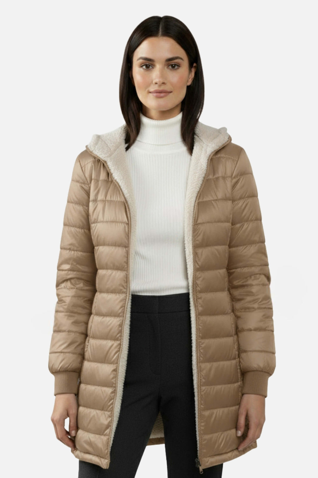 Unisex Down Parka Coat with Thick Insulation and Fleece Lining