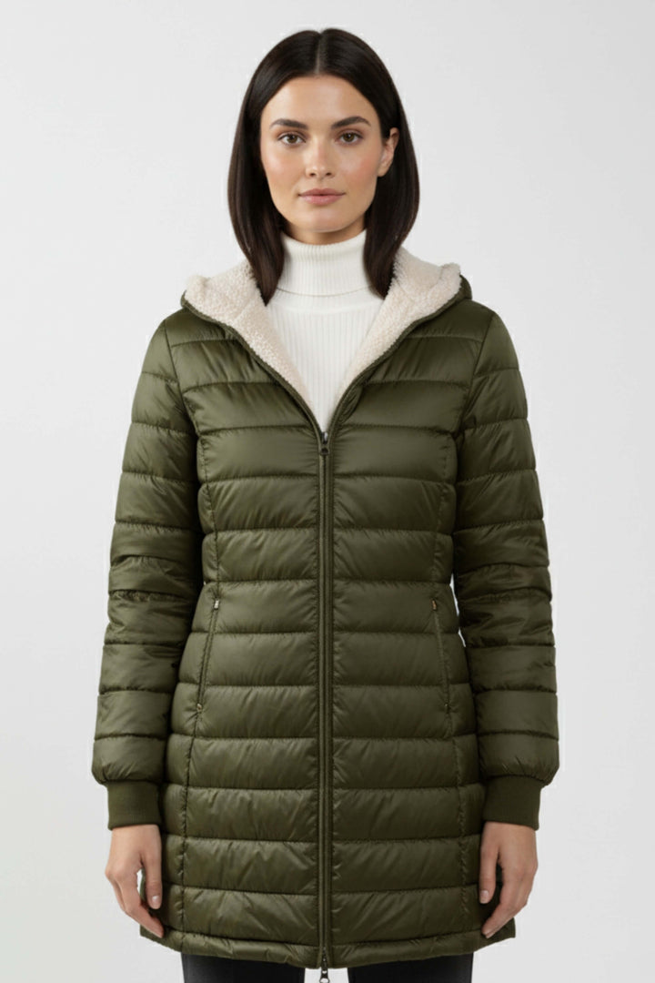 Unisex Down Parka Coat with Thick Insulation and Fleece Lining