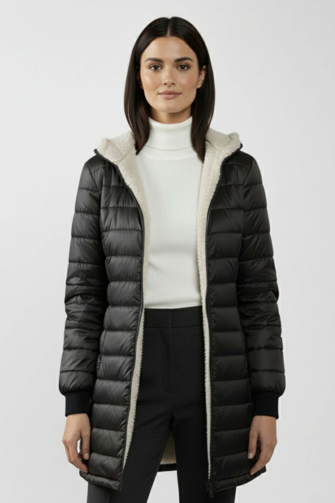 Unisex Down Parka Coat with Thick Insulation and Fleece Lining - BritishMode