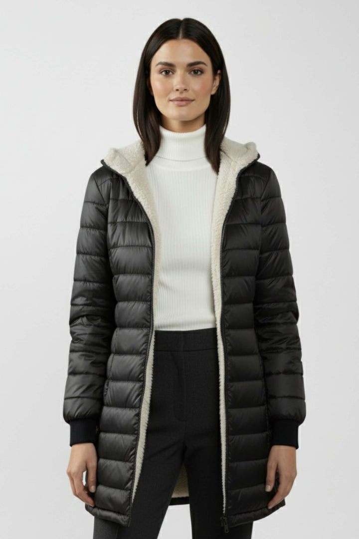 Unisex Down Parka Coat with Thick Insulation and Fleece Lining - BritishMode