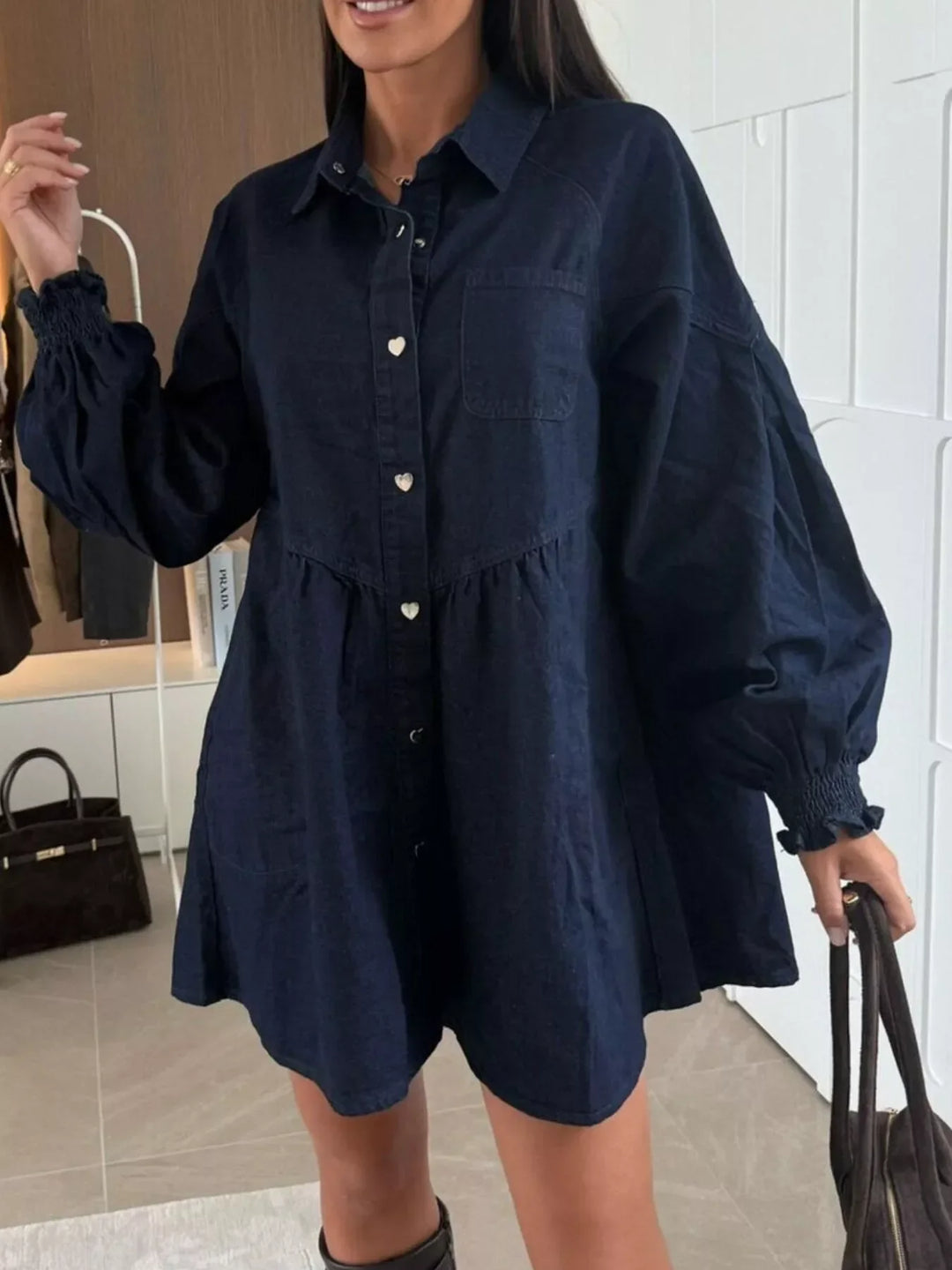 Womens Jeans Sundress with Pocket Detail Classic Fit