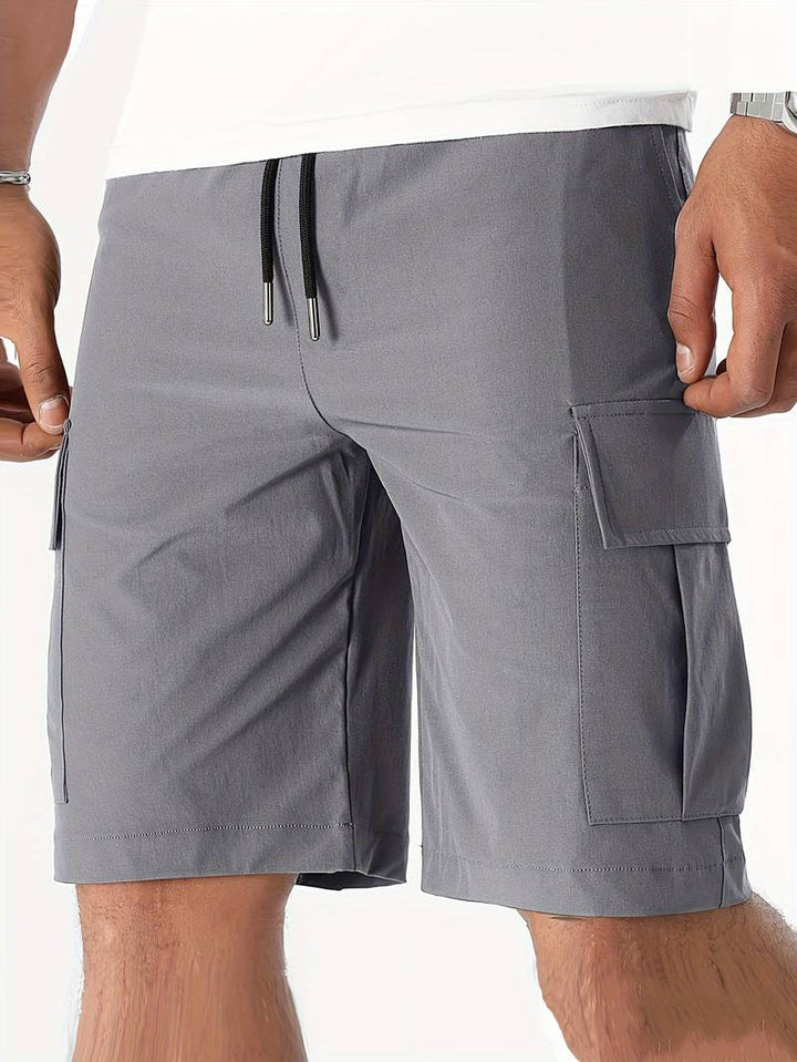 Mens Cargo Shorts with Multiple Pockets Relaxed Fit - BritishMode