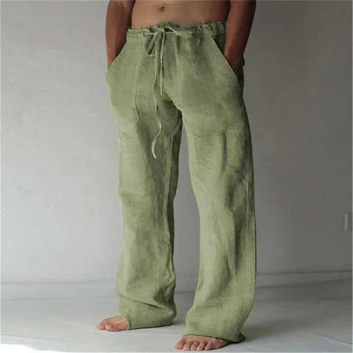 Mens Drawstring Pants Comfortable Loose Fit