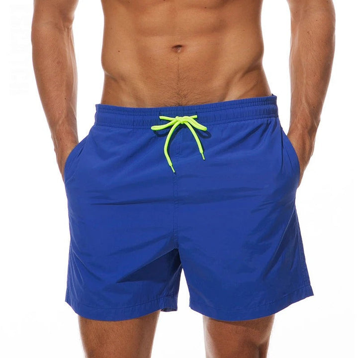 Mens Swim Shorts with Drawstring Elastic Waist