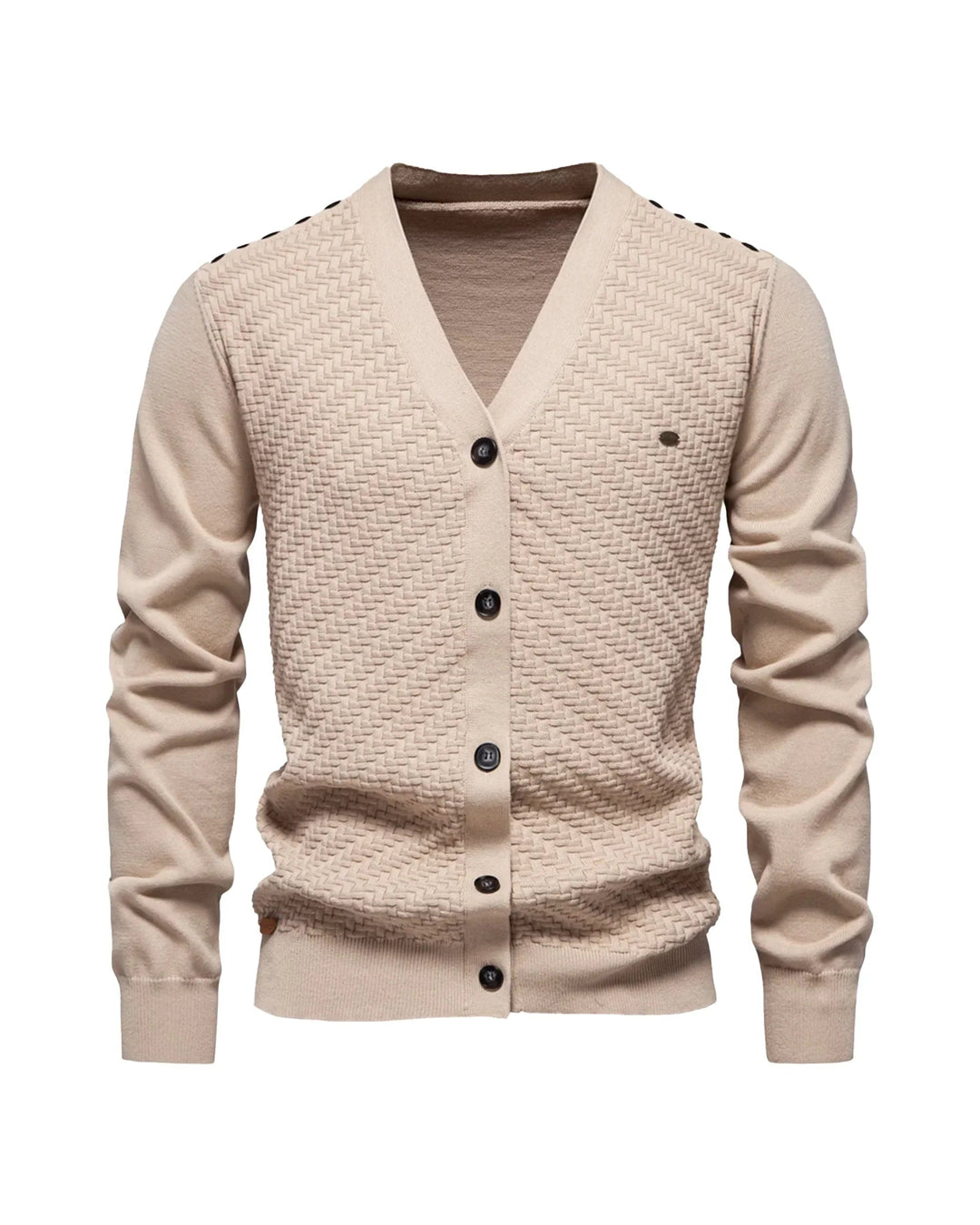 Womens Knit Cardigan with Buttons Classic Fit - BritishMode