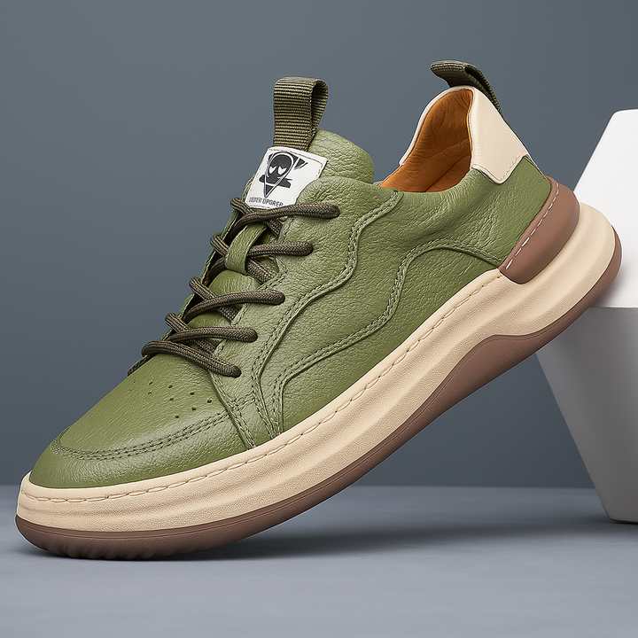 Mens Casual Lace-Up Sneakers Cushioned Sole Modern Style - BritishMode