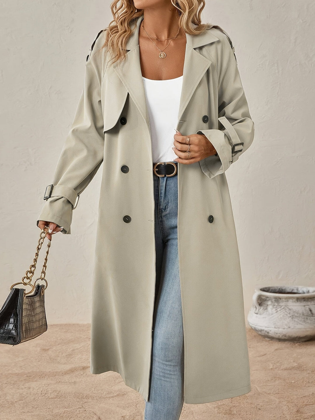 Womens Waterproof Long Coat Classic Fit - BritishMode