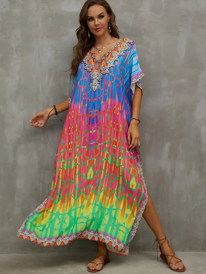 Womens Sundress V-Neck Relaxed Fit