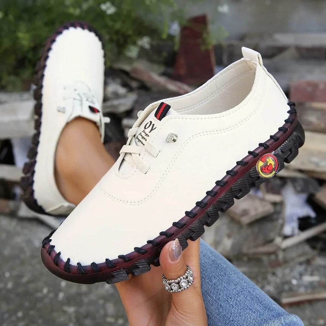 Womens Orthopedic Flat Shoes Perforated Upper