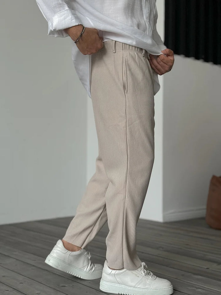 Mens Soft Trousers Comfortable Fit