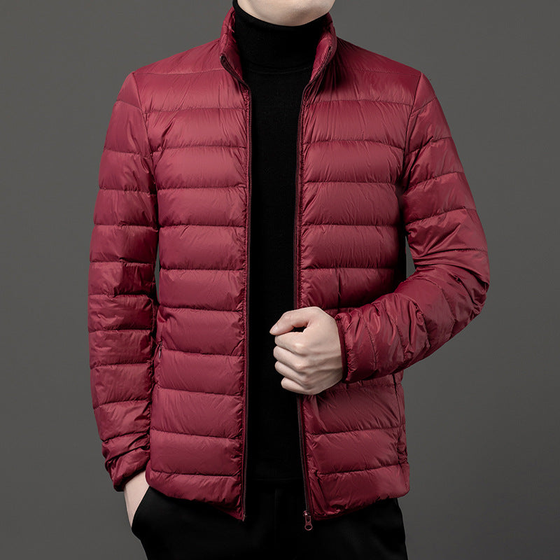 Mens Slim-Fit Lightweight Puffer Jacket