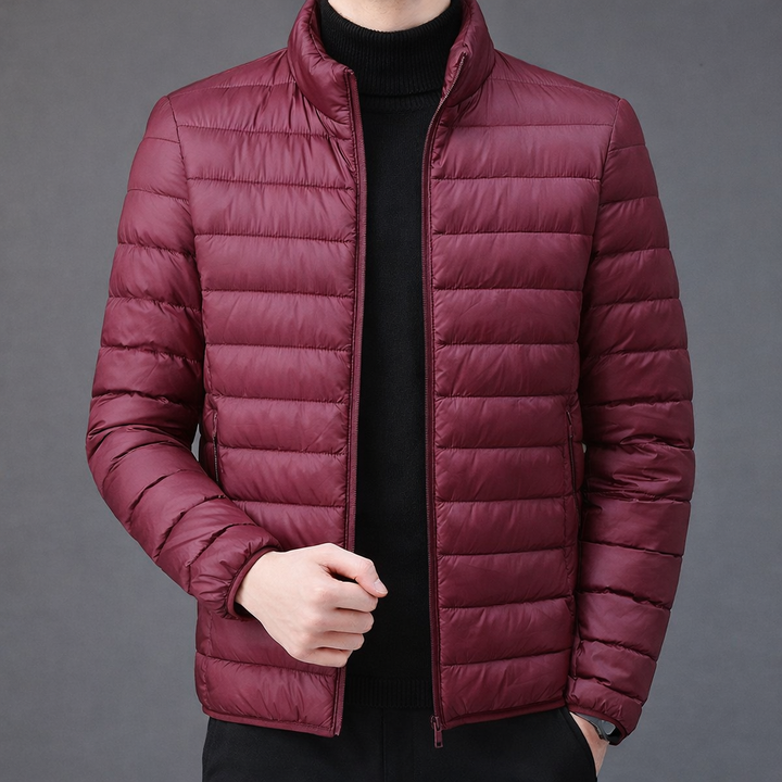 Mens Down Puffer Jacket Thin Waterproof