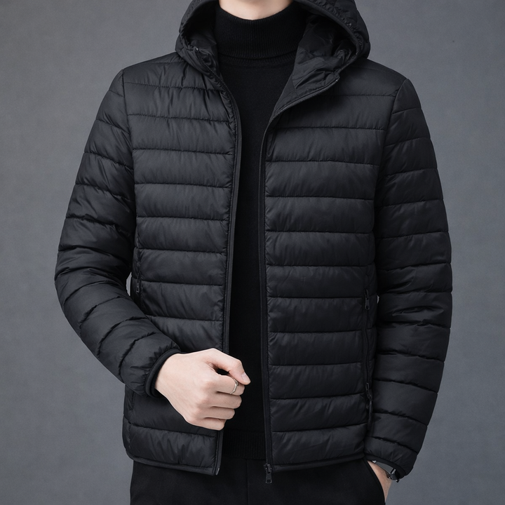 Mens Down Puffer Jacket Thin Waterproof