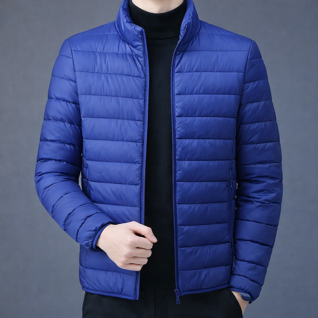 Mens Down Puffer Jacket Thin Waterproof
