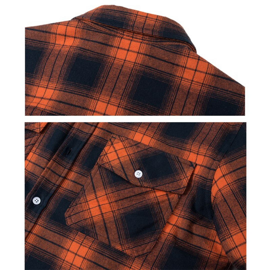Mens Jacket Fleece Lined Checked Pattern Regular Fit